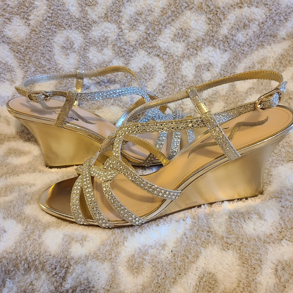 Nina Dress Sandal With Wedge Heel